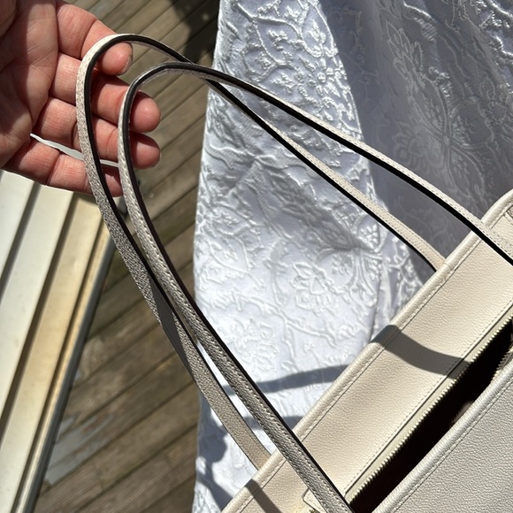 Kate Spade zip top tote bag bone color - Picture 12 of 12